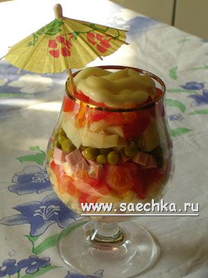 Рецепт - Коктейль-салат