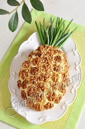 Рецепт - Салат из ананасов