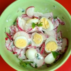 Рецепт - Салат из редиса с яйцом (с картинкой)