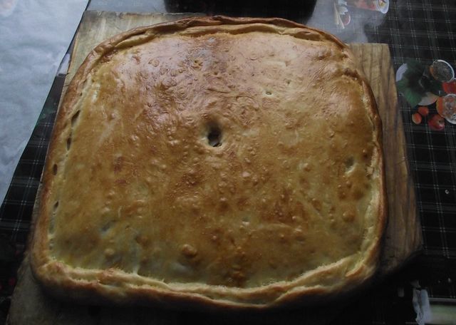 Рецепт - Пирог с сырой картошкой