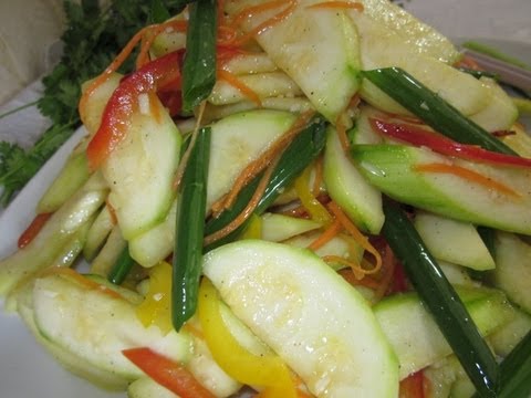Рецепт - Корейский салат из кабачков