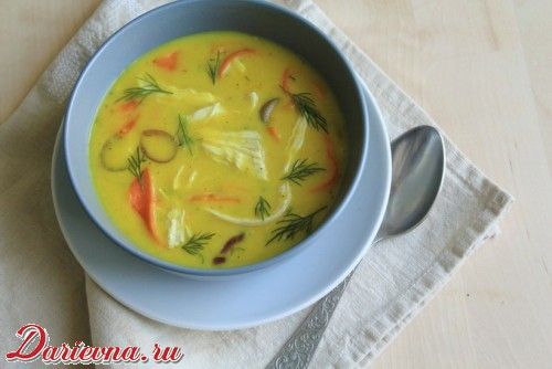 Рецепт - Суп карри с цыпленком