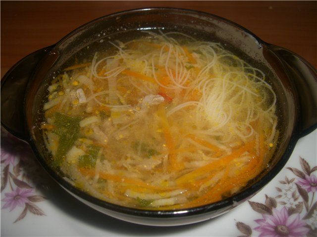 Рецепт - Суп куриный по-индийски