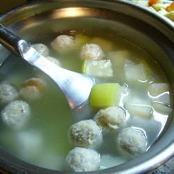 Рецепт - Суп овощной с мясными фрикадельками