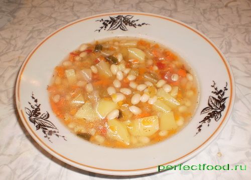 Рецепт - Суп с фасолью