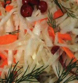 Рецепт - Салат из капусты с клюквой