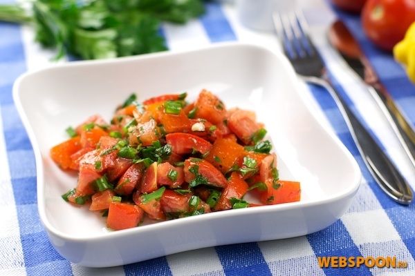 Рецепт - Салат из помидоров