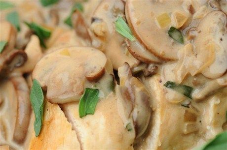 Рецепт - Индюшка в грибном соусе
