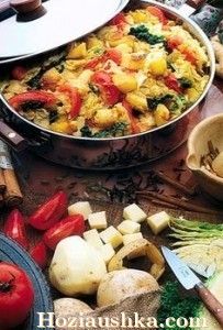 Рецепт - Картофель со сливками (экадаши роган алу)