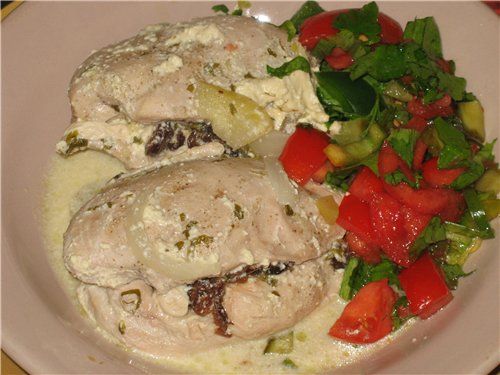 Рецепт - Курица отварная по-армянски