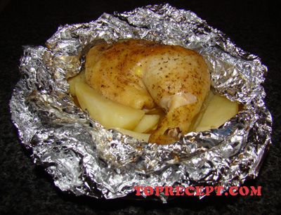 Рецепт - Куриные окорочка жареные с картофелем