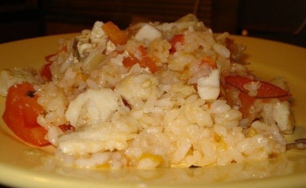 Рецепт - Рыба с рисом по-португальски