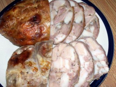 Рецепт - Желудок свиной, фаршированный картофелем